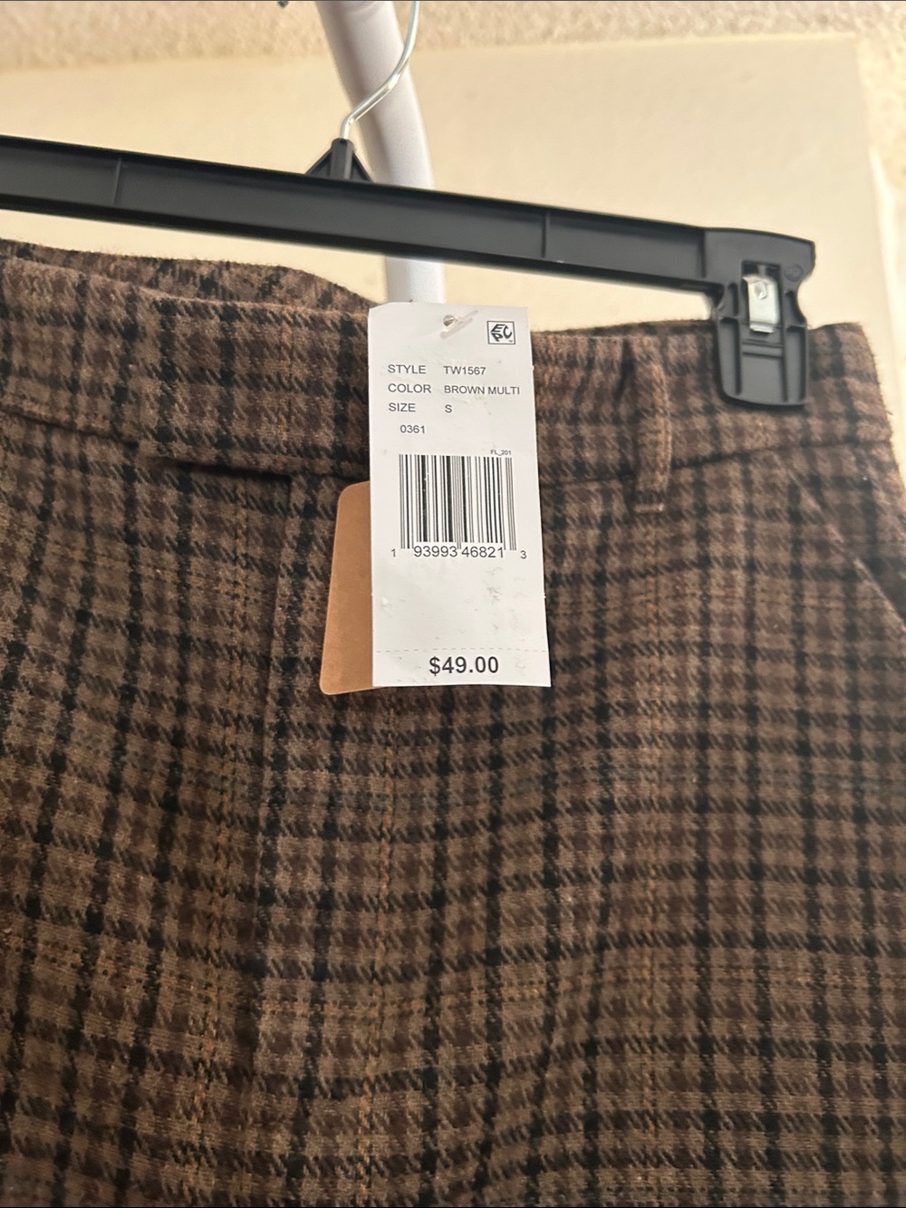 Blu Pepper Brown Plaid Mini Skirt - Picture 3 of 3